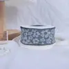 Cinta Floral de Algodón con Flor de Camelia en Relieve Cinta Floral Cinta para Empaquetar Ramo de Flores Cinta Hecha a Mano Lazo DIY
