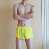 Ropa Interior para Hombre Calzoncillos de Seda de Hielo Transpirables Frescos al Tacto Sueltos Pantalones Cortos Tallas Grandes para Hombre Calzoncillos Ultra-delgados Pantalones Cortos Sexy
