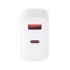 Cargador rápido PD20W para teléfono móvil, cabezal de carga de doble puerto PD QC para cargador rápido Apple, Huawei, Xiaomi y Samsung.
