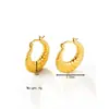Pendientes Hidráulicos Europeos y Americanos de Moda Transfronterizos de Acero Inoxidable Set de Pendientes Tendencia Chapados en Oro de 18K Pendientes para Mujer Fabricante Venta al por Mayor