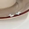Aretes pequeños y exquisitos, simples redondos de circonita, aretes de moda OL, nicho, sentido de alta gama, aretes para damas, temperamento, venta al por mayor