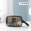 Bolsa de Tocador Portátil Transparente para Viaje, Bolsa de Cosméticos de PVC Impermeable de Alta Gama, Bolsa de Maquillaje Portátil de Mano