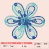 Gancho de Mão Imitação Cor Macaron Toalha Imitação Caxemira Flor Bordada Tecido Patch Roupas Femininas Roupas Infantis Patch Decorativo Patch