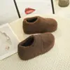 Botas de Neve Casuais Novas com Solado Grosso Forradas com Pelúcia Sapatos de Pelo Outono/Inverno Roupa Externa Aumento Interno da Altura Sapatos de Algodão Slip-on cm 5