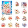 Compra Direta Transfronteiriça de 30 Adesivos de Folha de Ouro para Pet com Designs Florais e de Folhas Vintage para Diários Infantis e Materiais de Guka