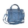 Ins-style coreano-estilo lona saco denim ombro crossbody bag estilo japonês chique casual cor sólida mão transportado bolsa de pano das mulheres moda