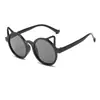 Nuevas Gafas de Sol Infantiles Redondas con Orejas de Gato 2022 Protección Solar de Verano Gafas de Sombra Moda para Bebé Tendencia