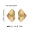 E14375 Transfronterizos Za Moda Personalizada Tendencia Cotidianos Versátiles Pendientes Lujo Ligero Nicho Planos Curvos con Incrustaciones de Diamantes Accesorios para Orejas