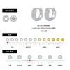 Pendientes de Aro Brillantes de Plata S925 con Moissanita Modian, Lujo Ligero para Mujer, Estilo Ins Europeo y Americano, Pendientes Elegantes de Gama Alta