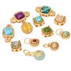 Nepal antiguo oro accesorios diy oro arena accesorios colgante incrustado cuentas sueltas cuentas para pulsera materiales para joyería hechos a mano