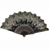 Abanico de Encaje Vintage Estilo Europeo de Flor Única para Mujer, Abanico de Orquídea de Verano, Abanico Plegable para Fotografía de Performance de Danza, En Stock