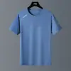 2026 Verão Outdoor Secagem Rápida Roupa Seda de Gelo Camiseta de Manga Curta Masculina Roupa Fitness Elástica Respirável Casual Corrida Roupa Esportiva