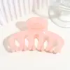 Nuevo pasador de pinza simple de color sólido transfronterizo para peinar el cabello en la parte posterior de la cabeza, accesorio para el cabello de color gelatina para mujeres