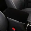 Tapete para Caixa de Apoio de Braço de Carro de Pelúcia Imitação de Coelho Transfronteiriço, Tapete de Mão para Capa de Caixa de Apoio de Braço Central Interior, Tapete Protetor, Suprimentos para Carro