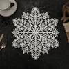 Descanso de Mesa em PVC Estilo Escandinavo Descanso de Copo Doméstico Isolado para Tigela e Prato Recortado Floco de Neve de Natal Descanso de Mesa Ocidental Descanso de Mesa Transfronteiriço