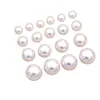 Anillo de Perla de Imitación ABS de 6-18 mm Cara Accesorios para Pasadores DIY Brillo Alto Estilo Antiguo Materiales para Pasadores