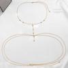 Cadena de Sujetador de Pedrería Estilo Playa Sexual Europeo y Americano Adornos para Ropa Fotografía Callejera Fotografía Callejera Simple Cadena de Garras Estilo Discoteca Adornos para el Pecho Cadena para el Cuerpo