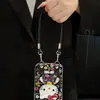 Aplicável para transformar instantaneamente em Apple 17promax Pulseira de Couro Floral Gato KT para Celular iPhone Capa Rígida Macia Personalização UV