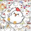 207 Adesivos de Emojis de Pintinho Talkmaker Desenho Animado Fofo Estilo Curativo Jibi-Chan Adesivos de Literatura para Celular
