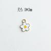 Acessórios de joalheria coreana DIY K ouro liga gota de óleo pingente pequeno pulseira mini flor de cinco pétalas