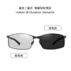 Novos Óculos de Sol Fashionáveis para Dirigir com Visão Noturna, Óculos Quadrados de Metal de Alta Qualidade 6154, Óculos de Sol Polarizados Masculinos