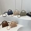 Bolsa Transversal Casual da Moda 2026 Novo Estilo de Verão Bolsa Feminina Estilo Coreano Elegante Bolsa Quadrada Pequena Bolsa de Ombro Simples Cor Sólida