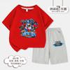 Camiseta Infantil Tobo Warrior Roupas Tobo Brothers Meninos Conjunto Calças Manga Curta Verão Casual Meia Manga Roupa Infantil