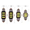 Luz de leitura LED para interior de carro e luz de porta-malas tipo espiral de ponta dupla em estoque 31/36/39/41MM 3030 6smd