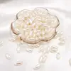 ABS Bege moagem de água destaque moldado imitação de pérola diy acessórios de joias pulseira feita à mão colar pingente grampo de cabelo