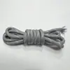 Cuerda Redonda de Poliéster con Patrón de Puntos de Colores de 5 mm Cordón para Sombrero de 5 mm Cuerda Tejida a Mano para DIY Cordón de Zapato Sombrero Pantalones Paracord
