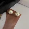 Aretes Coreanos de Plata 925 con Perla Grande 2021 Nuevos Únicos Aretes de Celebridad de Internet Aretes Simples para Combinar con Todo