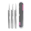 Pinza para acné de acero inoxidable aguja para acné puntos negros acné juego de 8 piezas herramientas de belleza juego de agujas para acné