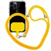 Cordão para celular Crossbody ajustável com parte traseira em poliéster Cordão para celular Cordão para celular com cartão fixo Crossbody Cordão para celular