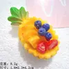 Tigela de Frutas Abacaxi Acessórios de Resina DIY Grampos de Cabelo Feitos à Mão Capa de Celular Enfeites de Mesa Pingentes Acessórios de Cabelo Decorações