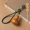 Colgante de Calabaza Pequeña Natural Artesanal, Llavero para Coche para Hombre y Mujer, Llavero Creativo de la Suerte y Seguro, Decoración para Bolso