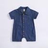 Ins Ropa de Bebé de Verano Camisa Polo de Manga Corta para Gatear de Bebé Vaquera para Niña Delgada para Niño
