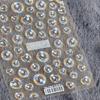 Tensor5D Pegatina para Uñas con Relieve Pro Mate Delgada Transparente Verano Fresco Transparente Burbuja Ts462 Pegatina para Uñas