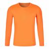 Camiseta de cuello redondo, manga larga, secado rápido, impresión de logotipos, para publicidad de grupos culturales, para correr, maratones y ropa de trabajo.