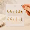 Moda Euroamericana Transfronterizo Amazon Más Vendido Set de Pendientes Personalidad de Moda Comercio Exterior Accesorios Retro Joyería al por Mayor Mujeres