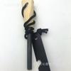 Pedernal de cabeza plana grande con mango de madera, varilla de fuego, varilla de fuego, varilla de fuego, colector de fuego, varilla de magnesio, equipo de supervivencia al aire libre