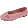 Flats de Punta Cuadrada de Boca Baja para Mujer 2025 Primavera y Otoño Nuevo Estilo Coreano Color Puro Tacón Bajo Cómodos Casual Zapatos Slip-On