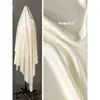 Tela de Satén de Acetato Blanco Roto de Alto Brillo Brillo Sedoso Caída Suave Tela para Faldas Pantalones Vestidos