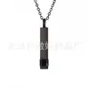 Venta Caliente Transfronteriza Acero Inoxidable Pulido Abrible Columna Cuadrada Diamante Colgante de Botella de Perfume Collar Conmemorativo de Cenizas
