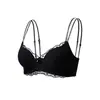 Sutiã Original Comércio Exterior Transfronteiriço Sexy Renda Para Seios Pequenos Push-up Faz os Seios Parecerem Maiores Suporte Lateral Anti-queda Alças Duplas Sem Costura