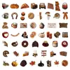 53 Estilo Ins Otoñal Hoja de Arce Pegatinas de Café Impermeables Kit de Manualidades DIY Maleta Funda de Teléfono Móvil Monopatín Pegatinas Decorativas