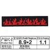 Yaxiu Nuevo Parche de Letras Blanco y Negro Parche Decorativo para Ropa y Bolsos Parche de Tela Bordado con Letras Inglesas Rectangular