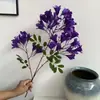 Jacarandá Simulada Atacado Plantas Verdes de Engenharia Flores Artificiais Galhos Decorativos Lilás Pátio Azul e Roxo Adereços para Fotografia de Casamento