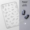 Molde de unha de celebridade online silicone 3D relevo borboleta urso Cristal epóxi diy esculpido silicone de alta transparência