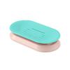 Hogar y Hogar Jabonera Colgante Baño Sin Perforaciones Cuadrada Caja Almacenamiento Jabón Caja Jabonera con Drenaje