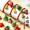 Bolsitas de Hilo de Colores del Festival del Bote del Dragón, Bolsitas de Incienso, Bolsitas de Hojas de Ajenjo, Colgantes de Zongzi Hechos a Mano para Manualidades DIY, Regalos para Actividades Infantiles al por Mayor
